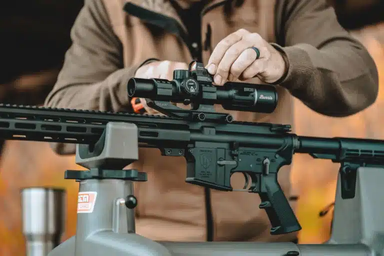 Mounting an optic on a One Horse OH15 AR-15 at the bench with One Horse AR-15 parts