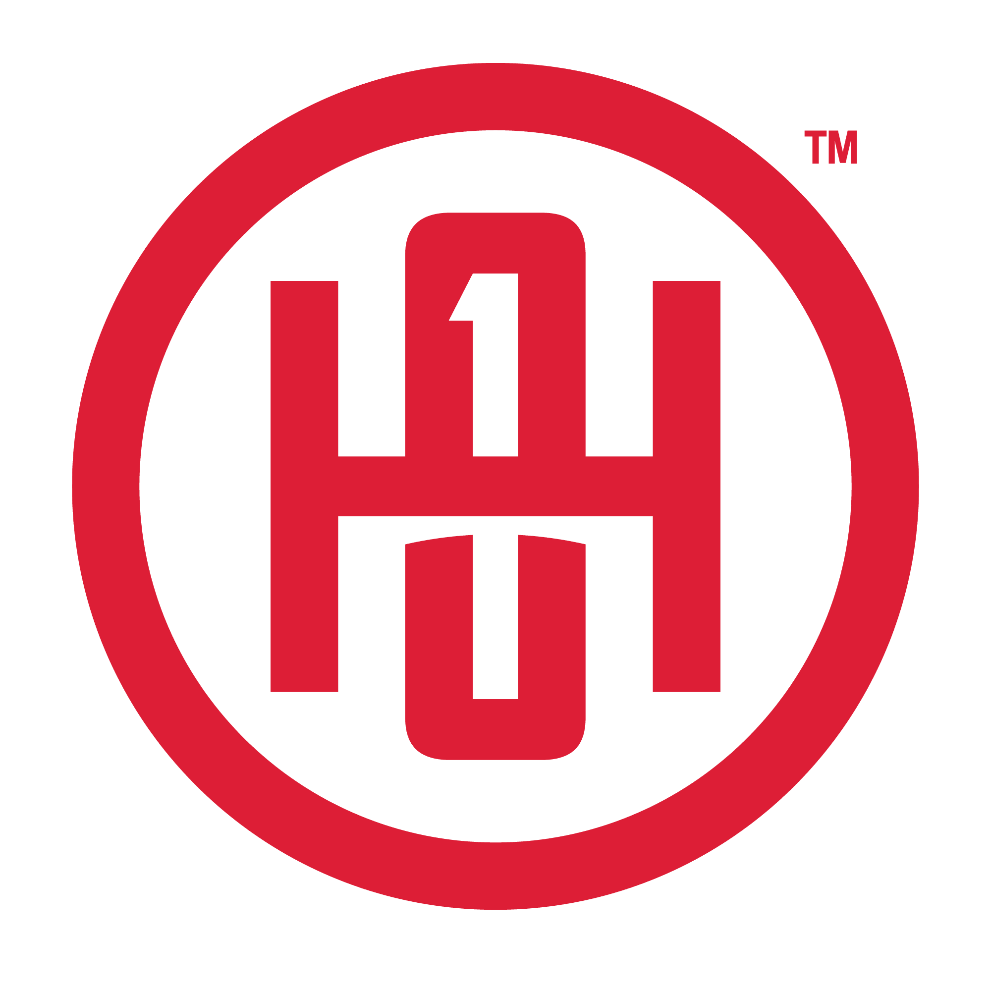 The red One Horse brand logo featuring a stylized H and 1 inside a circular border, representing quality American-made firearms and accessories.