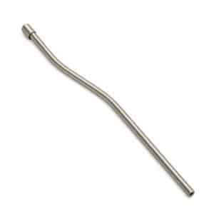 A durable, American-made stainless steel gas tube for a rifle, featuring a precise curved design for reliable firearm operation and performance.