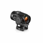Vortex red dot sight featuring a sleek black design, adjustable brightness, and a durable mounting base.