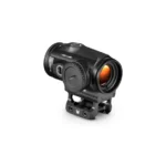 Vortex red dot sight with a durable black finish and adjustable settings, designed for precision and reliability in shooting.